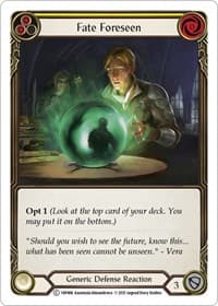 Fate Foreseen (Yellow) - History Pack Vol.1 - Flesh and Blood TCG card
