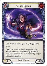 Aether Spindle (Yellow) - History Pack Vol.1 - Flesh and Blood TCG card