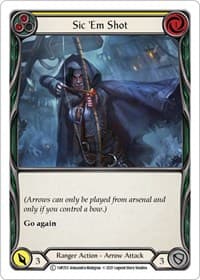 Sic 'Em Shot (Yellow) - History Pack Vol.1 - Flesh and Blood TCG card