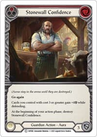 Stonewall Confidence (Red) - History Pack Vol.1 - Flesh and Blood TCG card
