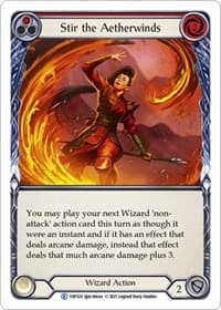 Stir the Aetherwinds (Red) - History Pack Vol.1 - Flesh and Blood TCG card