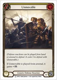Unmovable (Yellow) - History Pack Vol.1 - Flesh and Blood TCG card