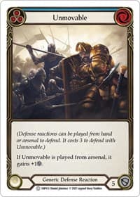 Unmovable (Blue) - History Pack Vol.1 - Flesh and Blood TCG card