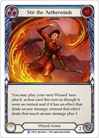 Stir the Aetherwinds (Blue) - History Pack Vol.1 - Flesh and Blood TCG card