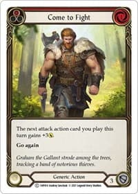Come to Fight (Red) - History Pack Vol.1 - Flesh and Blood TCG card