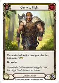 Come to Fight (Yellow) - History Pack Vol.1 - Flesh and Blood TCG card