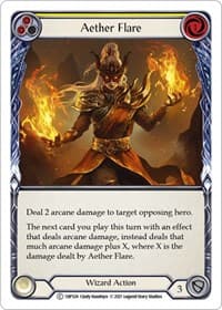 Aether Flare (Yellow) - History Pack Vol.1 - Flesh and Blood TCG card