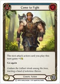 Come to Fight (Blue) - History Pack Vol.1 - Flesh and Blood TCG card
