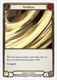 Nimblism (Yellow) - History Pack Vol.1 - Flesh and Blood TCG card