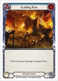 Scalding Rain (Blue) - History Pack Vol.1 - Flesh and Blood TCG card