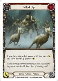 Riled Up (Red) - History Pack Vol.1 - Flesh and Blood TCG card