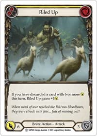 Riled Up (Yellow) - History Pack Vol.1 - Flesh and Blood TCG card