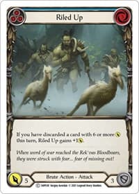 Riled Up (Blue) - History Pack Vol.1 - Flesh and Blood TCG card