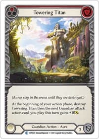 Towering Titan (Red) - History Pack Vol.1 - Flesh and Blood TCG card