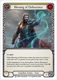 Blessing of Deliverance (Yellow) - History Pack Vol.1 - Flesh and Blood TCG card