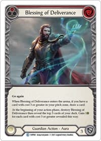 Blessing of Deliverance (Red) - History Pack Vol.1 - Flesh and Blood TCG card