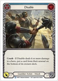 Disable (Blue) - History Pack Vol.1 - Flesh and Blood TCG card