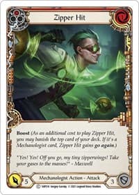 Zipper Hit (Red) - History Pack Vol.1 - Flesh and Blood TCG card