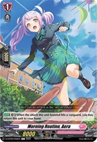 Morning Routine, Aera - D-LBT02: Lyrical Monasterio ~It's a New School Term!~ - Cardfight Vanguard card