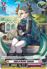 Sigh of Relief, Fabiola - D-LBT02: Lyrical Monasterio ~It's a New School Term!~ - Cardfight Vanguard card