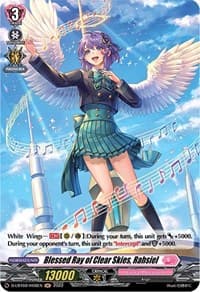 Blessed Ray of Clear Skies, Rahsiel (Holo) - D-LBT02: Lyrical Monasterio ~It's a New School Term!~ - Cardfight Vanguard card
