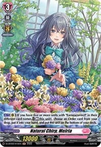 Natural Chirp, Melria (Holo) - D-LBT02: Lyrical Monasterio ~It's a New School Term!~ - Cardfight Vanguard card