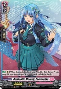 Authentic Melody, Esmeralda (Holo) - D-LBT02: Lyrical Monasterio ~It's a New School Term!~ - Cardfight Vanguard card