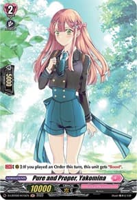 Pure and Proper, Yakomina (Holo) - D-LBT02: Lyrical Monasterio ~It's a New School Term!~ - Cardfight Vanguard card