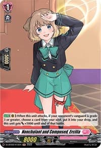 Nonchalant and Composed, Ercilia (Holo) - D-LBT02: Lyrical Monasterio ~It's a New School Term!~ - Cardfight Vanguard card