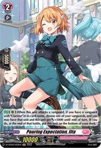 Pouring Expectation, Ilta (Holo) - D-LBT02: Lyrical Monasterio ~It's a New School Term!~ - Cardfight Vanguard card