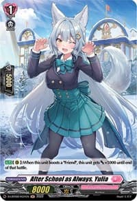 After School as Always, Yulia (Holo) - D-LBT02: Lyrical Monasterio ~It's a New School Term!~ - Cardfight Vanguard card
