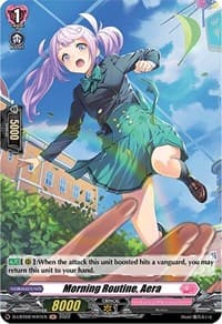 Morning Routine, Aera (Holo) - D-LBT02: Lyrical Monasterio ~It's a New School Term!~ - Cardfight Vanguard card