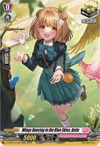 Wings Dancing in the Blue Skies, Antia (Holo) - D-LBT02: Lyrical Monasterio ~It's a New School Term!~ - Cardfight Vanguard card