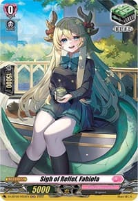 Sigh of Relief, Fabiola (Holo) - D-LBT02: Lyrical Monasterio ~It's a New School Term!~ - Cardfight Vanguard card