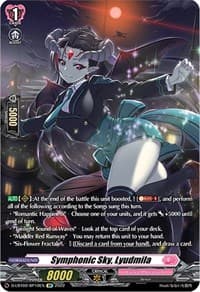 Symphonic Sky, Lyudmila (SP) - D-LBT02: Lyrical Monasterio ~It's a New School Term!~ - Cardfight Vanguard card