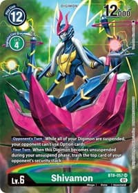 Shivamon (Alternate Art) - New Awakening - Digimon Card Game card