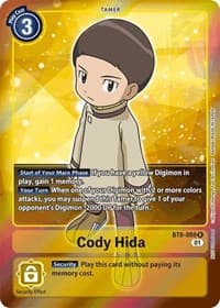 Cody Hida (Box Topper) - New Awakening - Digimon Card Game card