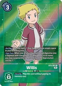 Willis (Box Topper) - New Awakening - Digimon Card Game card