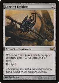 Leering Emblem - Eventide - Magic: The Gathering card