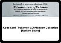 Code Card - Pokemon GO Premium Collection [Radiant Eevee] - Pokemon GO - Pokemon card