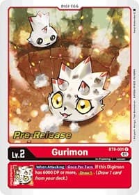 Gurimon - New Awakening Pre-Release Cards - Digimon Card Game card