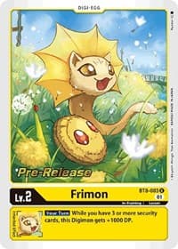 Frimon - New Awakening Pre-Release Cards - Digimon Card Game card