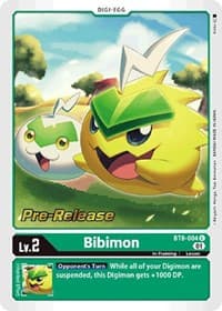 Bibimon - New Awakening Pre-Release Cards - Digimon Card Game card