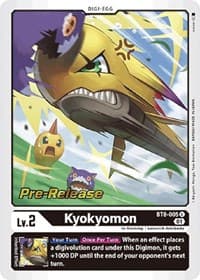 Kyokyomon - New Awakening Pre-Release Cards - Digimon Card Game card