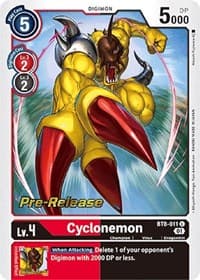 Cyclonemon - New Awakening Pre-Release Cards - Digimon Card Game card