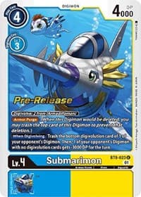 Submarimon - New Awakening Pre-Release Cards - Digimon Card Game card