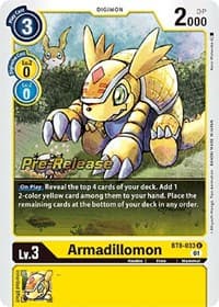 Armadillomon - New Awakening Pre-Release Cards - Digimon Card Game card