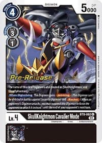 SkullKnightmon Cavalier Mode - New Awakening Pre-Release Cards - Digimon Card Game card