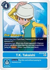 T.K. Takaishi - New Awakening Pre-Release Cards - Digimon Card Game card