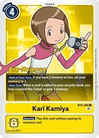Kari Kamiya - New Awakening Pre-Release Cards - Digimon Card Game card